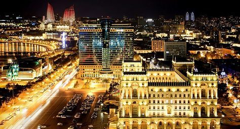 Очарование ночного Баку