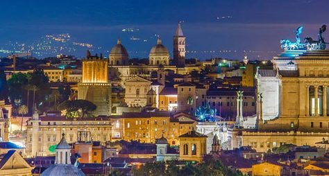 Вечерний Рим на автомобиле с панорамной крышей