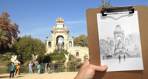 Рисовальный тур по Барселоне
