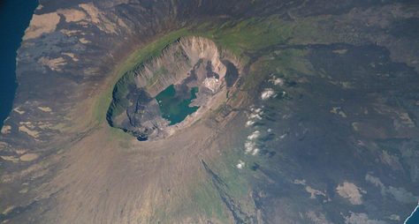 Извержение вулкана на Галапагосских островах