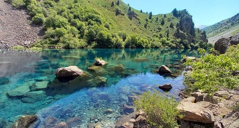 Озёра Урунгач и Чарвакское водохранилище из Ташкента