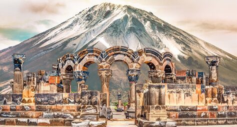 Трансфер из аэропорта в Ереван или обратно + экскурсия в храме Звартноц